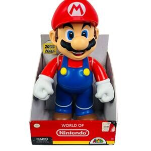 Jakks Pacific 2014 World of Nintendo Super Mario Jumbo 20" Mario‎ Figure